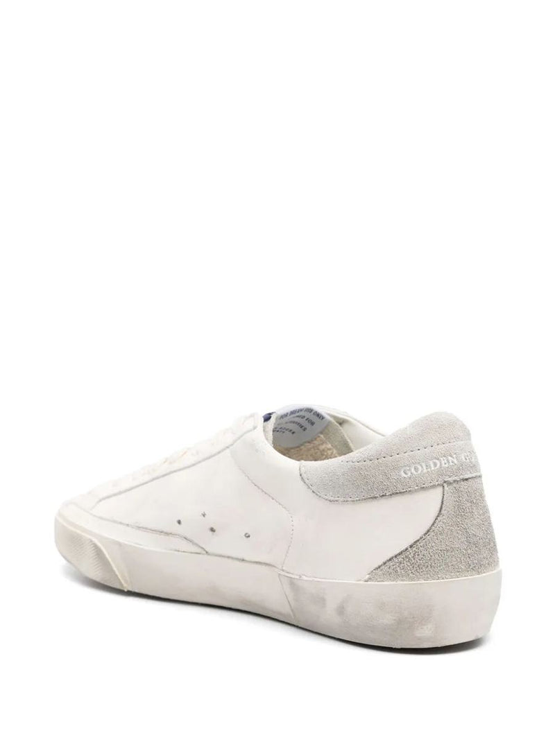 Golden Goose "Super Star" Nappa Upper Nubuck Star Suede Tongue Heel And Spur Shoes