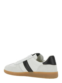 'Archer' White Low Top Sneakers With Logo Lettering On Tongue And Heel And Contrasting Heel In Leather Man