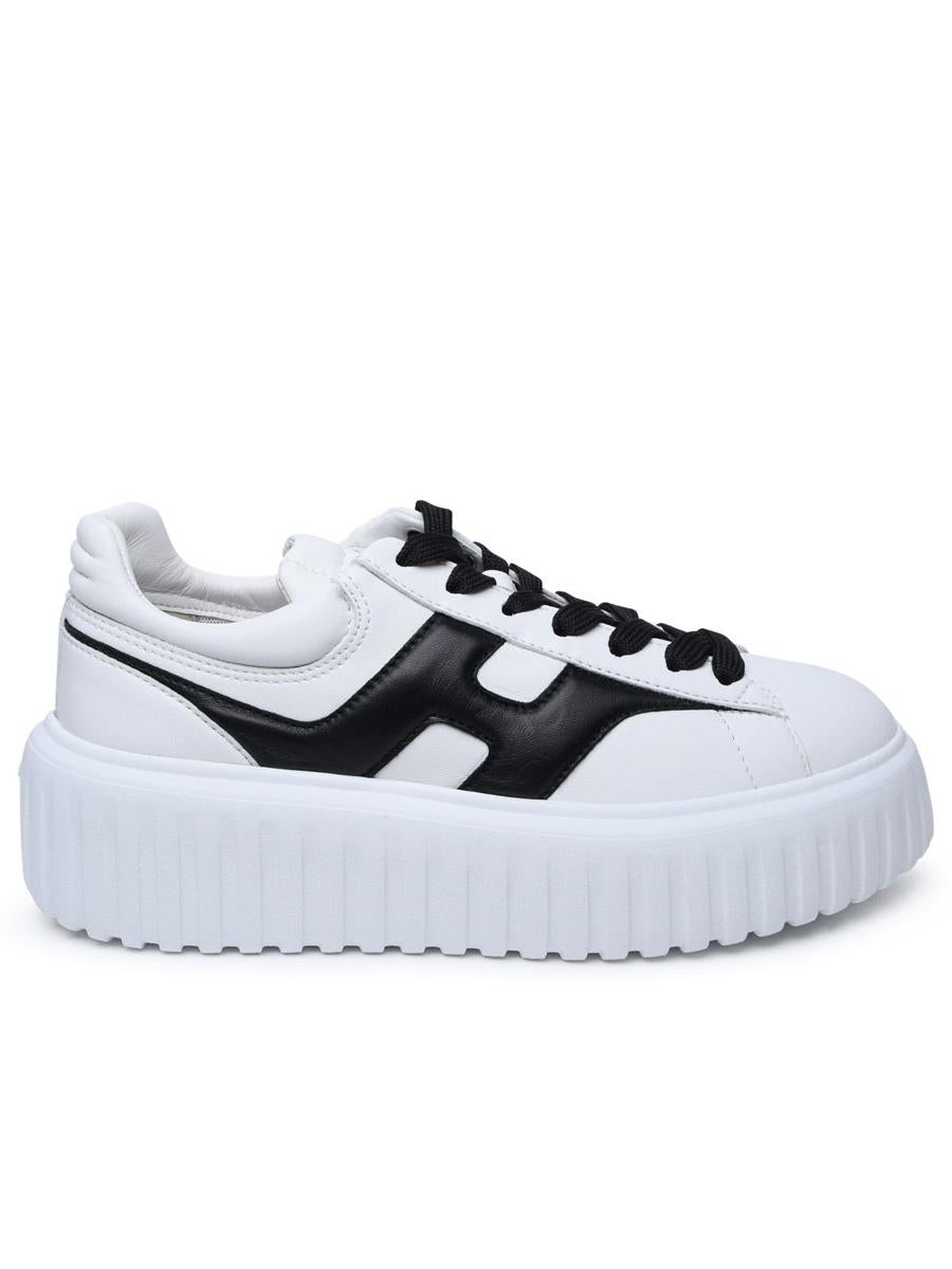 Hogan White Leather Sneakers