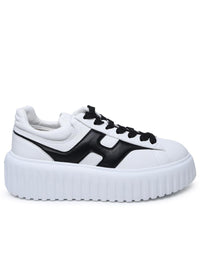 Hogan White Leather Sneakers