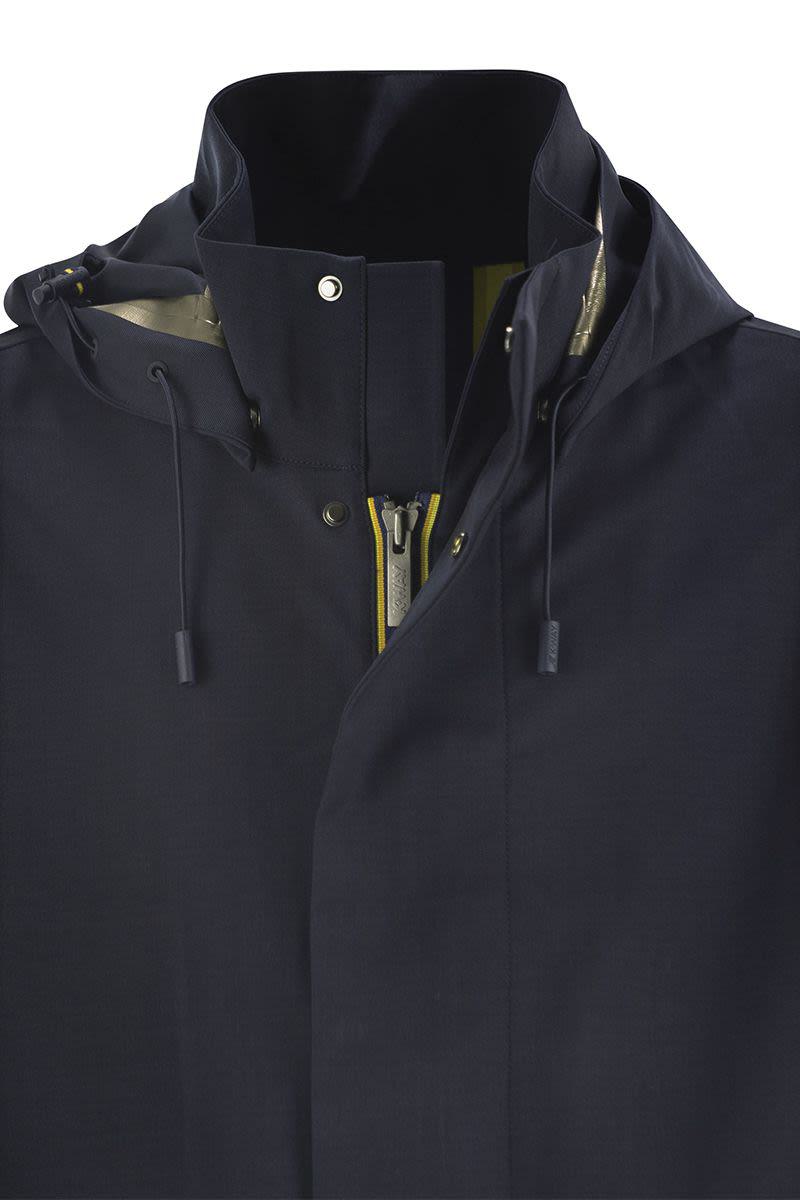 K-Way Erhal Tech Wool Blend - Hooded Jacket