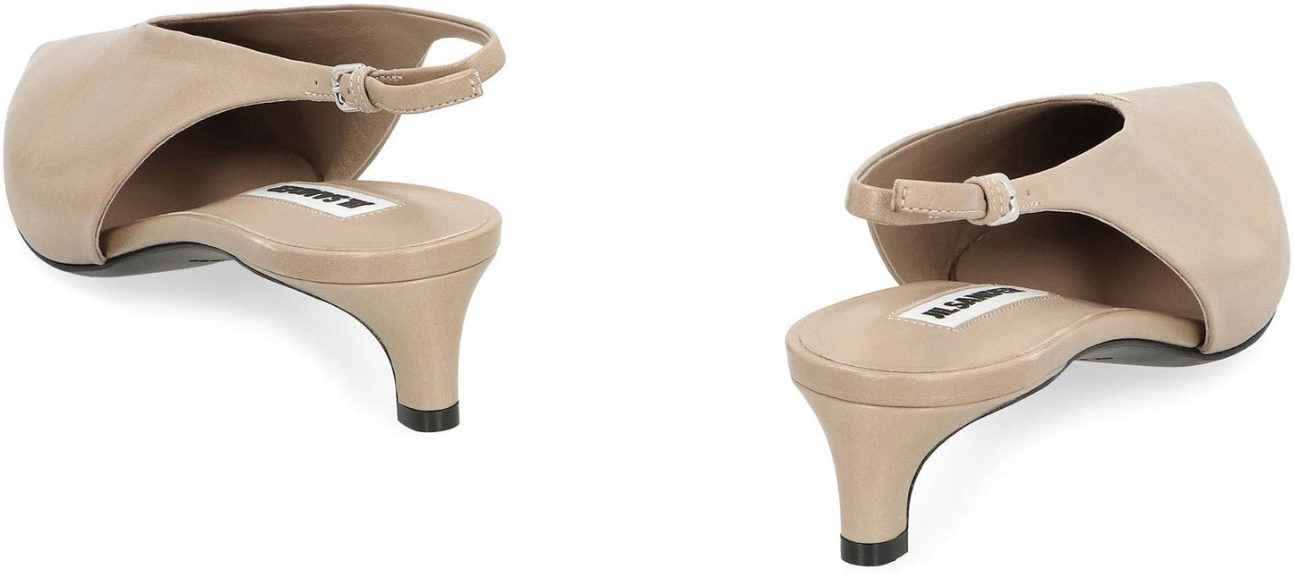 Jil Sander Leather Slingback Pumps