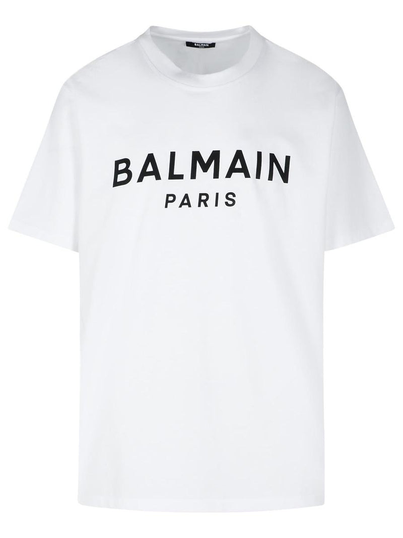 Balmain White Cotton T-Shirt
