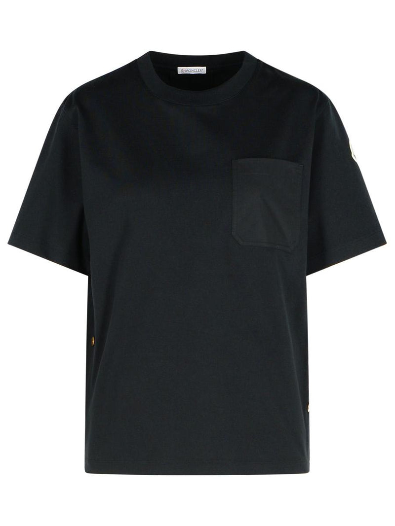 Moncler Black Cotton T-Shirt