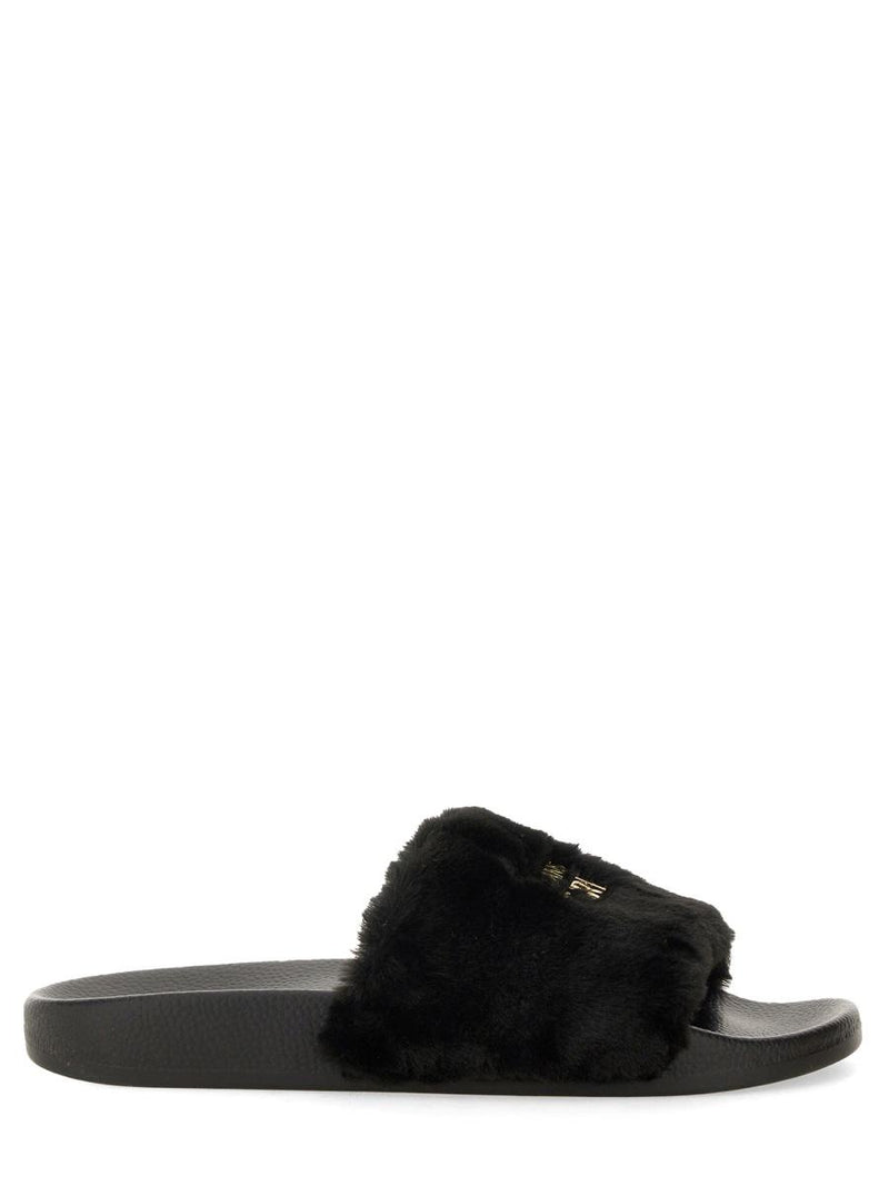 Versace Jeans Couture Slide Sandal With Logo