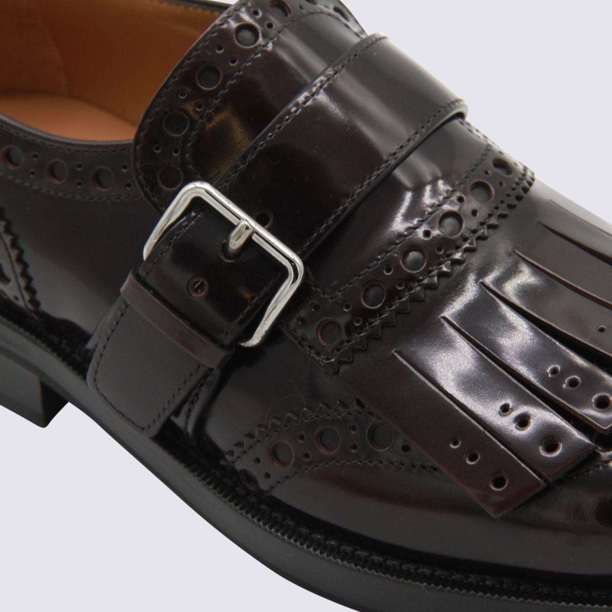 Church'S Burgundy Leather Monk Phillis Formal Shoes