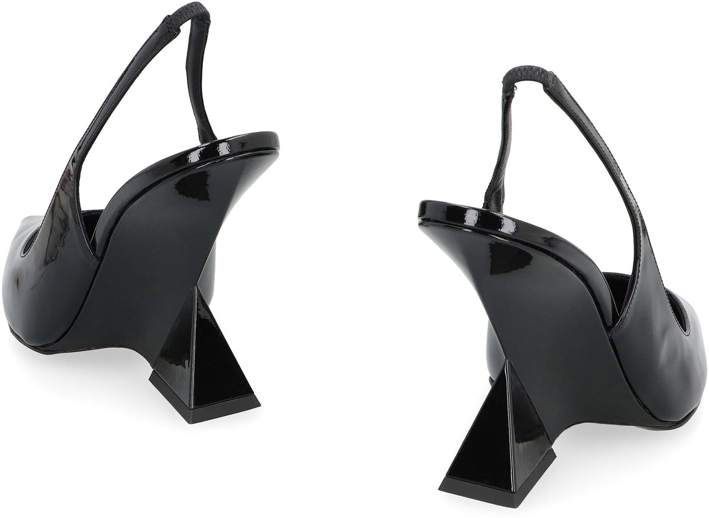 The Attico Cheope Patent Leather Slingback Pumps