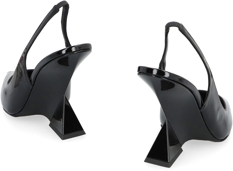 The Attico Cheope Patent Leather Slingback Pumps