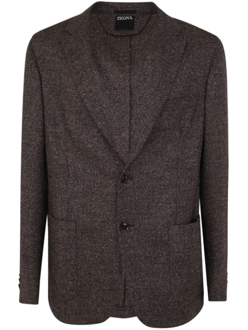 Zegna Wool And Silk Blend Jacket Clothing