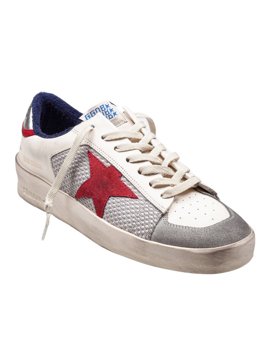 Golden Goose Mesh And Leather Sneakers
