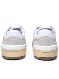 Lanvin White Leather Blend Sneakers