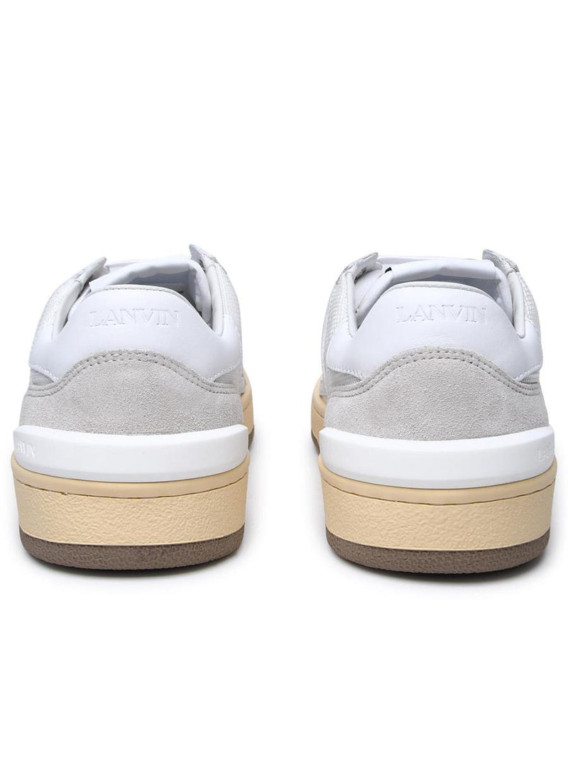 Lanvin White Leather Blend Sneakers