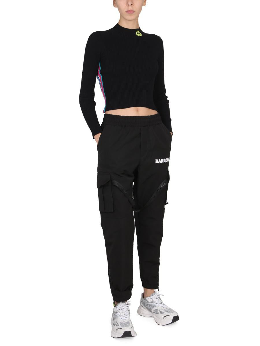 Barrow Top With Logo And Colored Bands