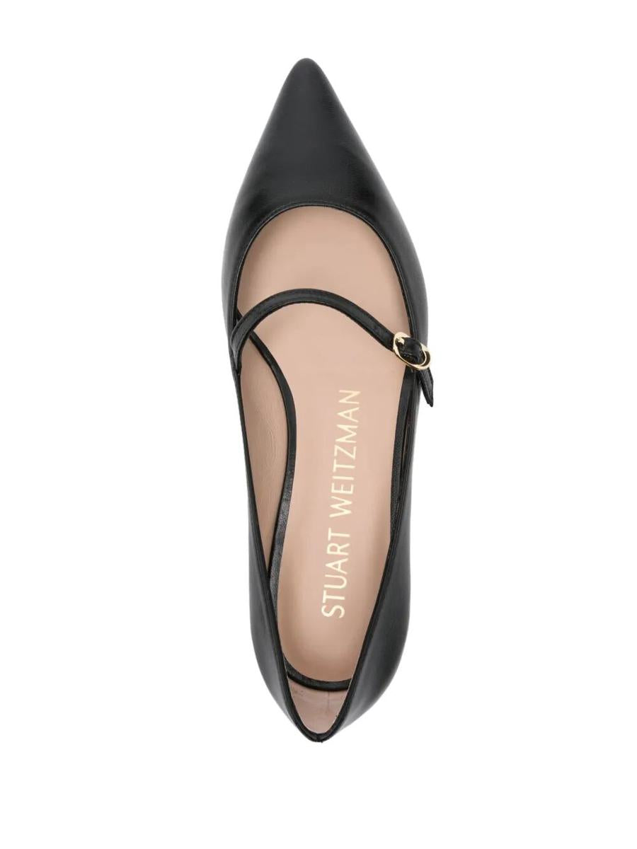 Stuart Weitzman "Emilia" Mary Jane Flat Shoes