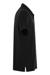 Fedeli Cotton Polo Shirt With Open Collar