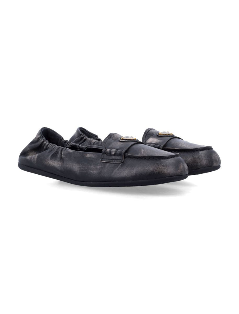 Prada Nappa Leather Delavé Loafers