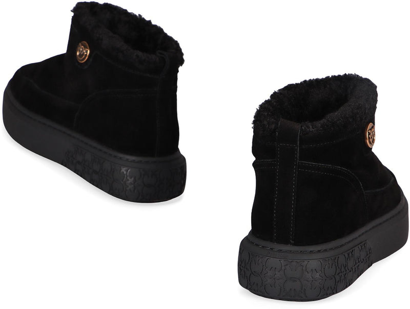 Pinko Yoko Suede Ankle Boots