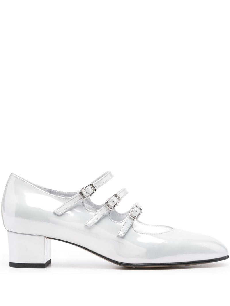 Carel Paris White Reflex Patent Leather M Shoes