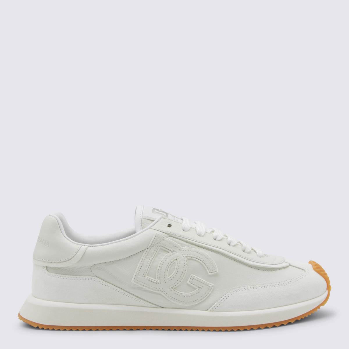 Dolce & Gabbana White Leather Sneakers