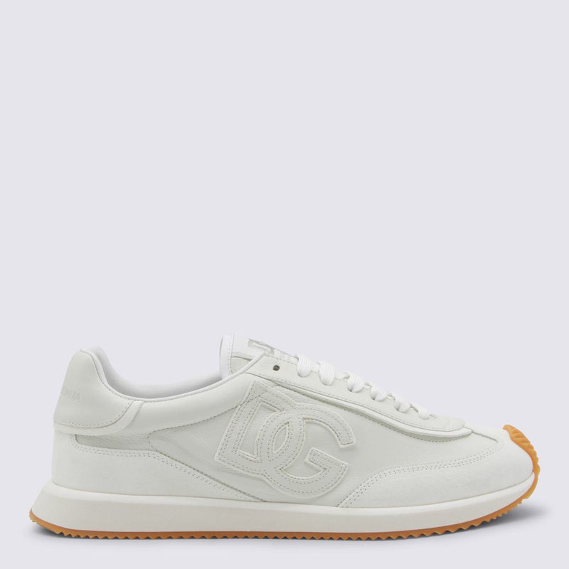 Dolce & Gabbana White Leather Sneakers