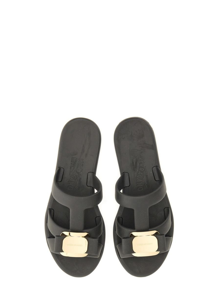 Salvatore Ferragamo Slide Sandal "New Vara"