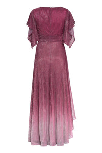 Talbot Runhof Lurex Draped Dress