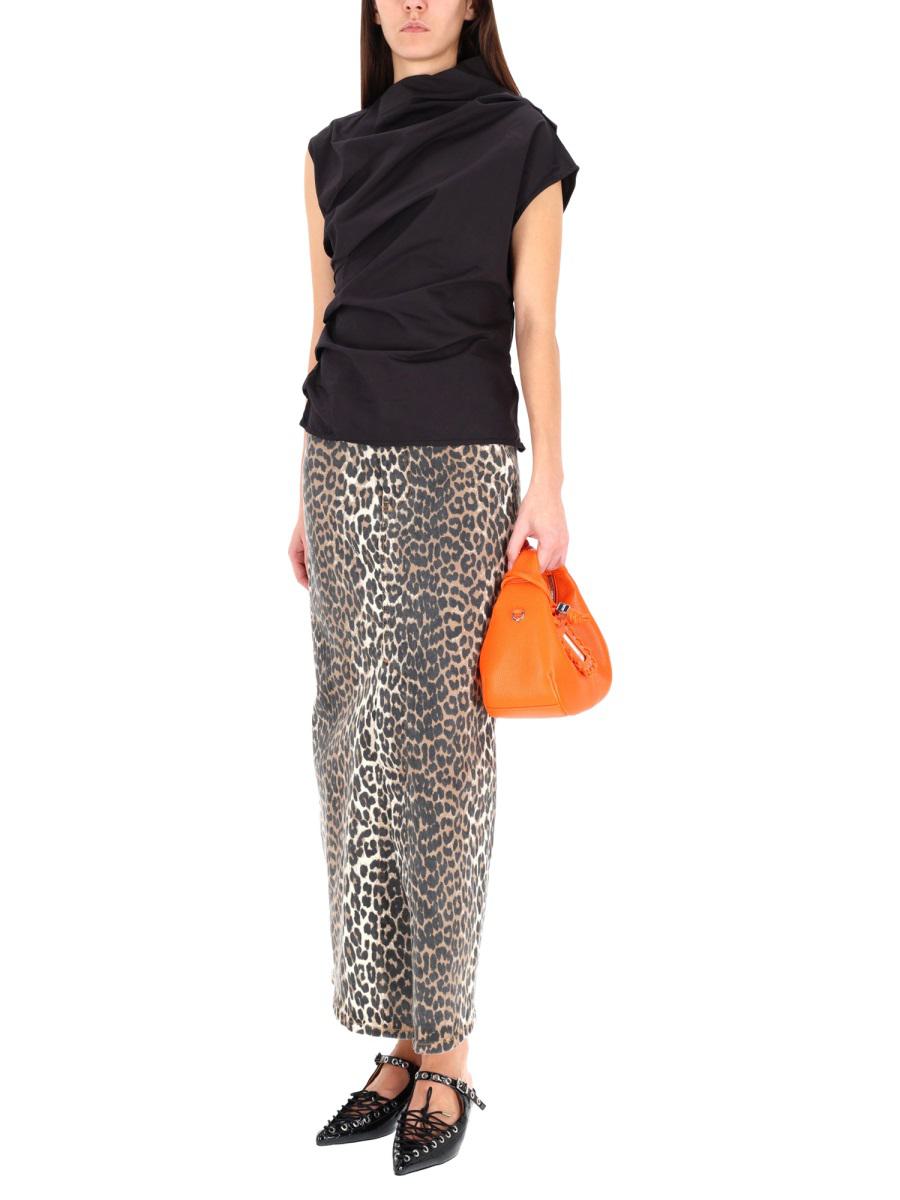 Ganni Tops With Ruches