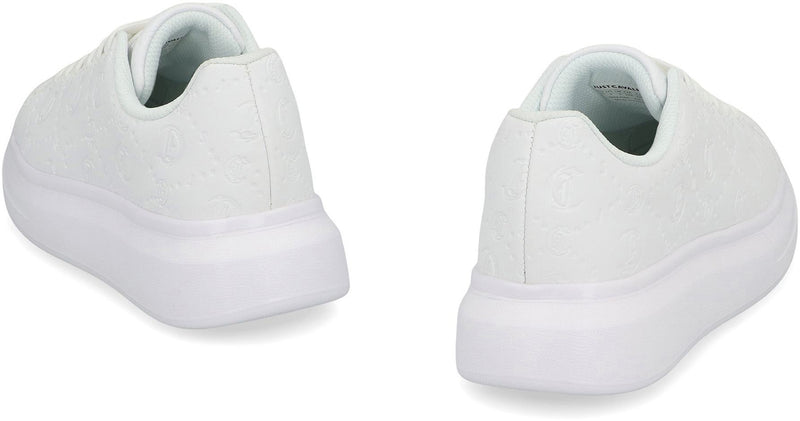 Just Cavalli Leather Low-Top Sneakers