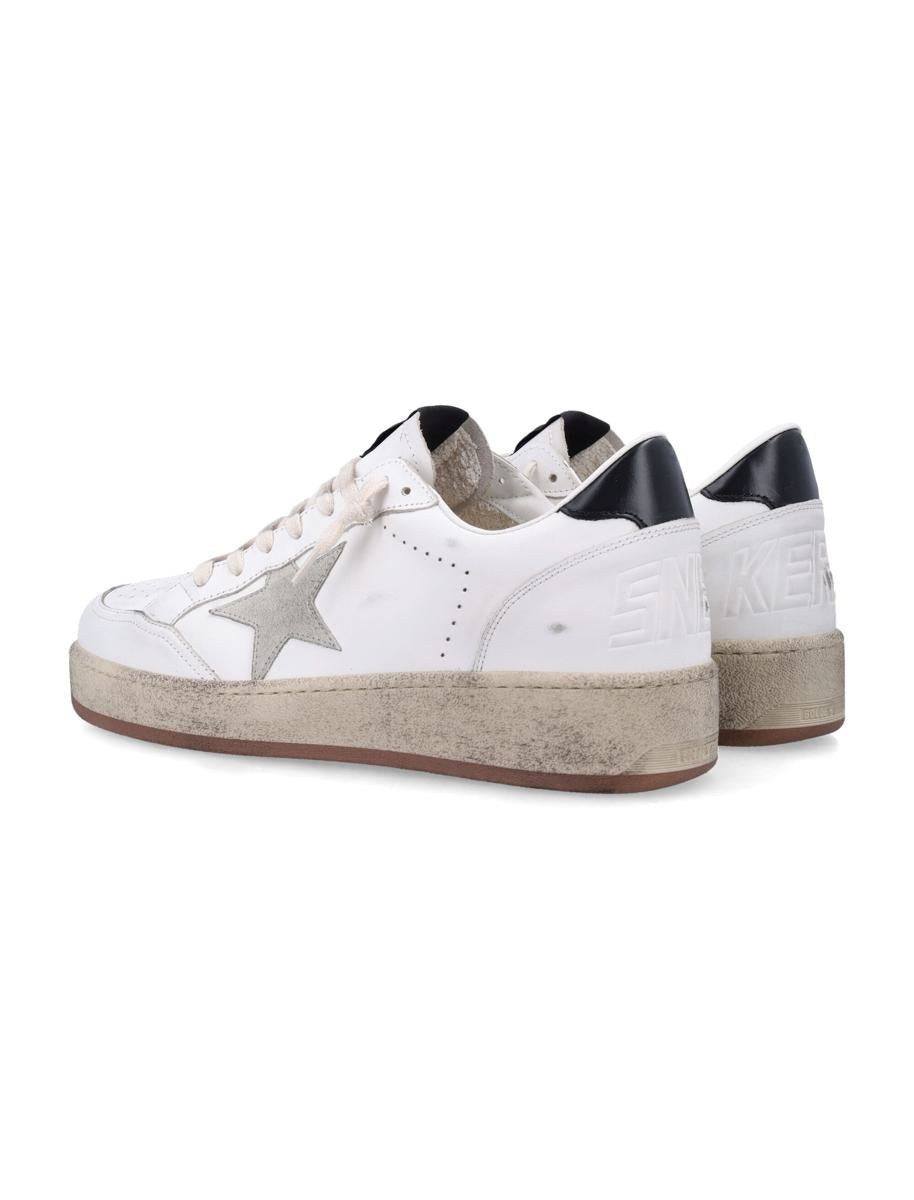 Golden Goose Ball Star White And Gray Leather Sneaker