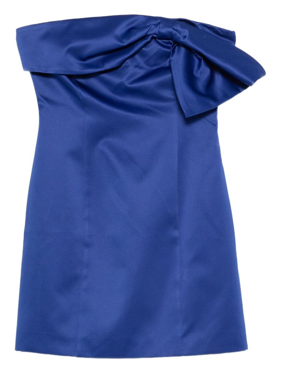 Rotate Birger Christensen Bow Detail Strapless Mini Dress