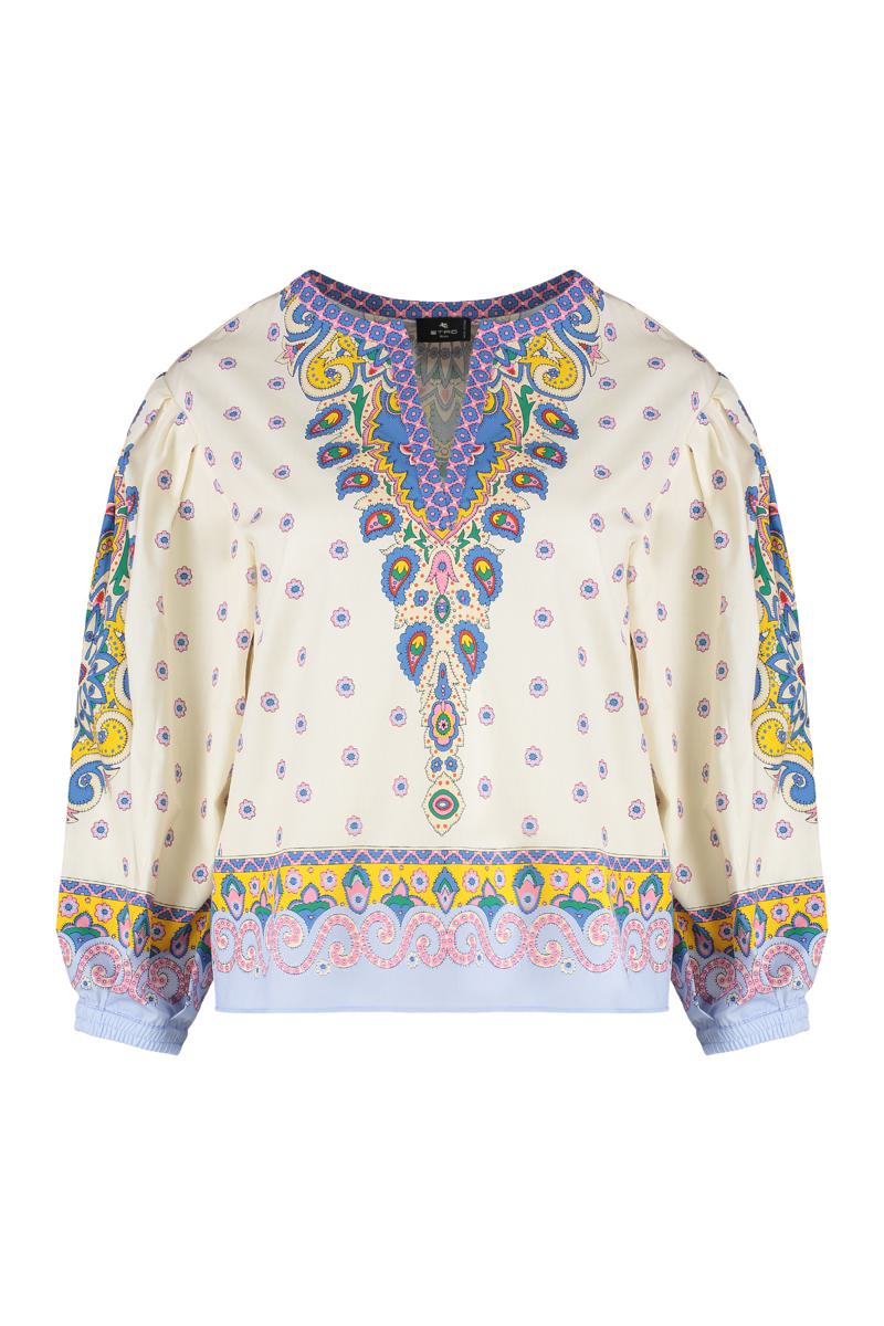 Etro Printed Cotton Blouse