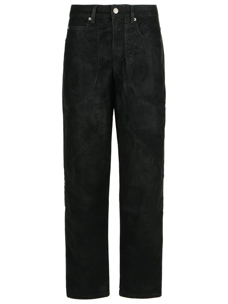 Isabel Marant Étoile 'Kelvina' Black Faux Leather Pants