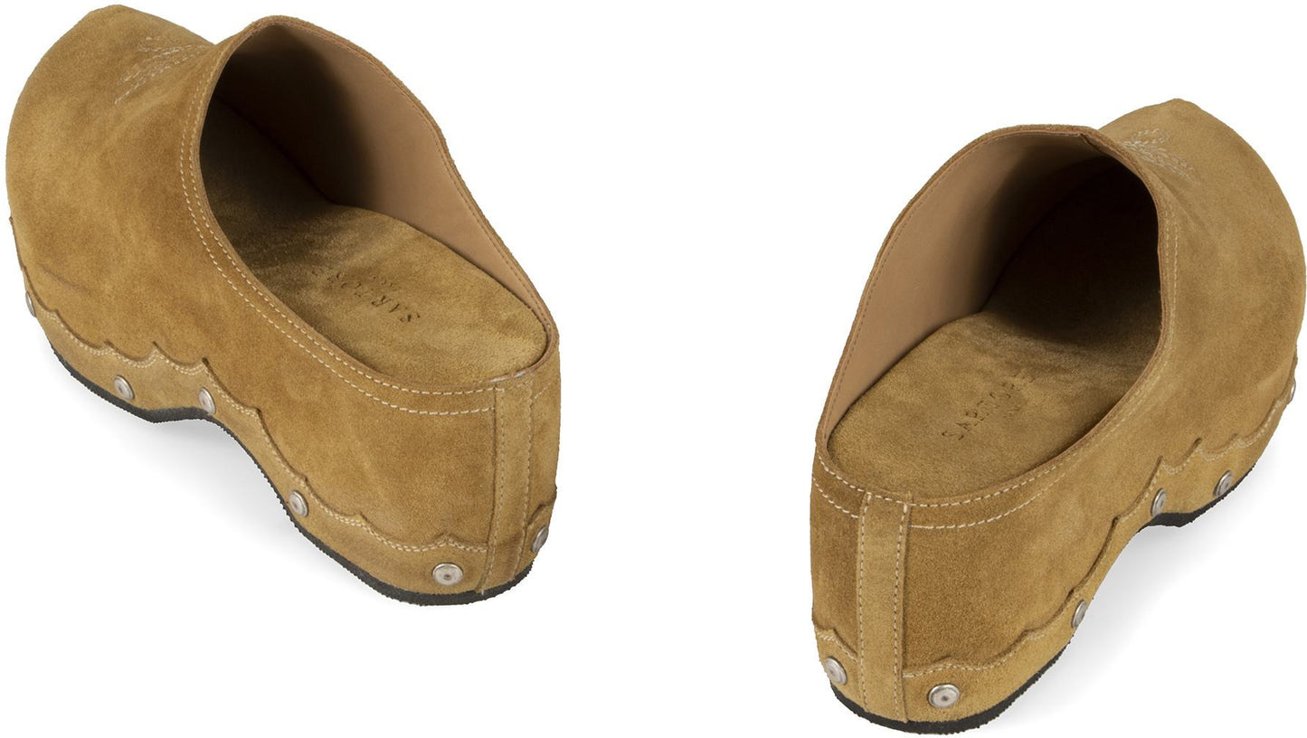 Sartore Suede Mules