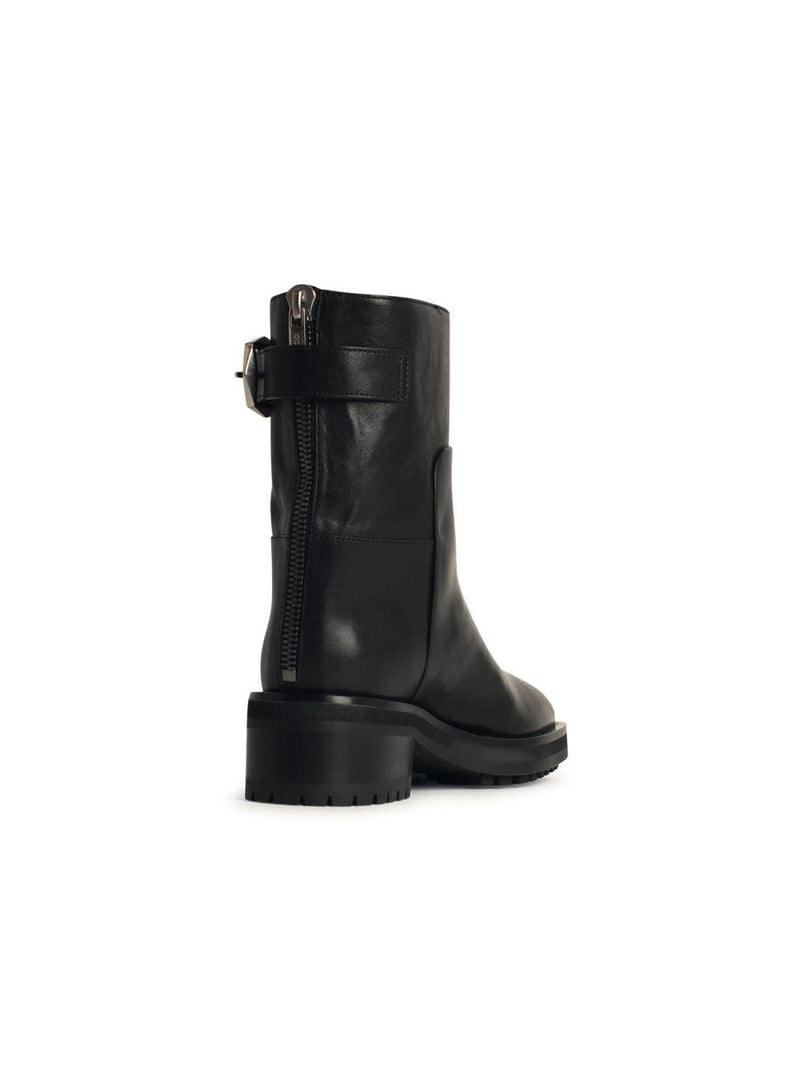 Jimmy Choo 'Brooklyn' Black Leather Ankle Boots