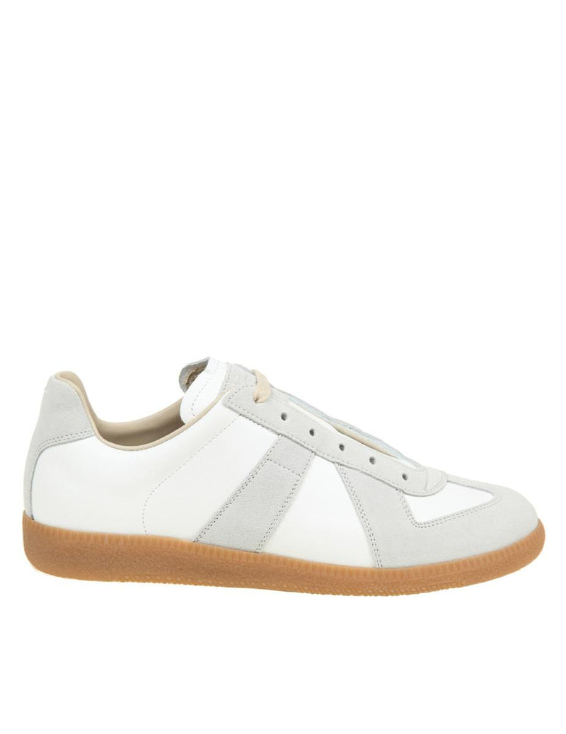 Maison Margiela Suede And Fabric Sneakers