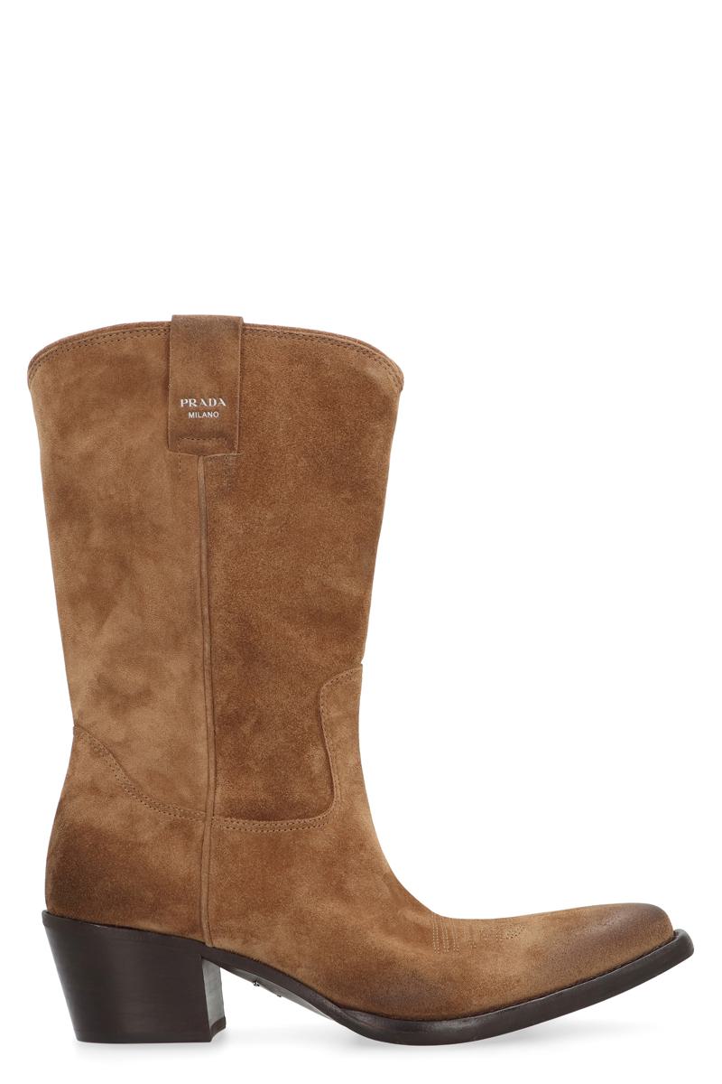 Prada Suede Ankle Boots