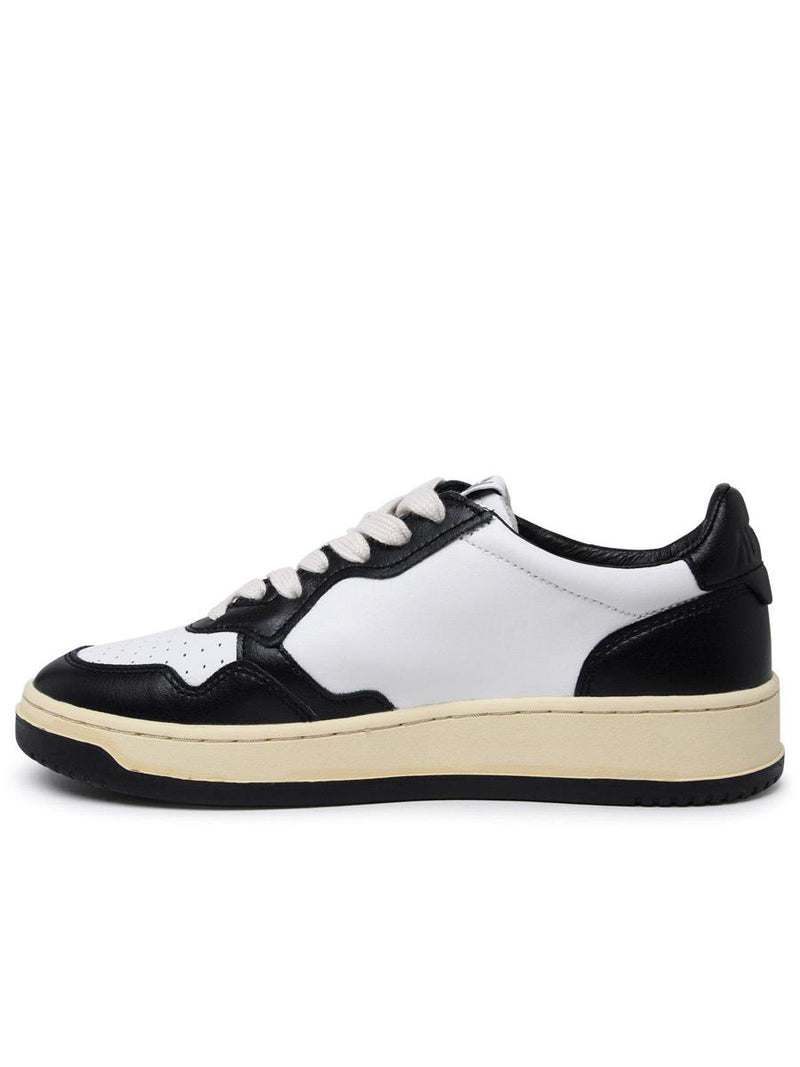 Autry Black And White Leather Medalist Sneakers
