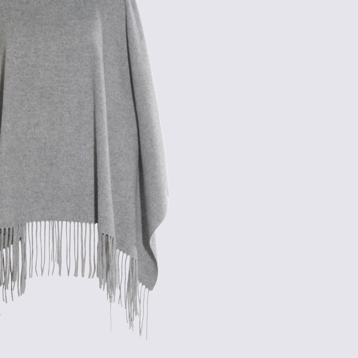 Fabiana Filippi Grey Wool Capes