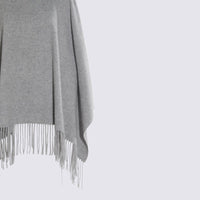 Fabiana Filippi Grey Wool Capes