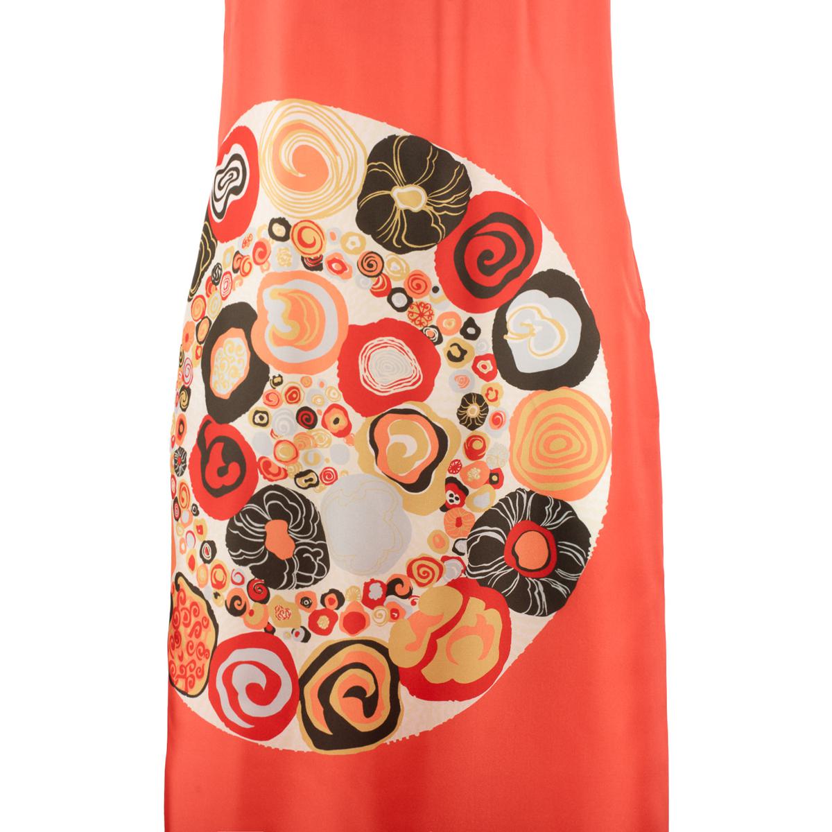 Le Sarte Pettegole Silk Long Dress With Klimt Print