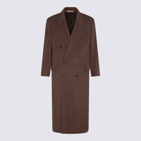 Auralee Brown Wool Coat