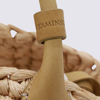 Helen Kaminski Natural Raffia Top Handle Bag