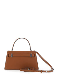 'Petite Lee Radziwill' Brown Crossbody Bag With Adjustable And Removable Shoulder Strap And T-Buckle Closure In Grained Leather Woman