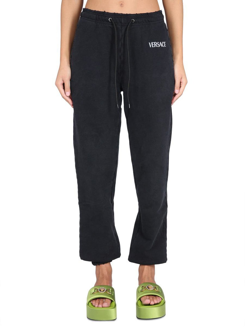 Versace Jogging Pants With Logo