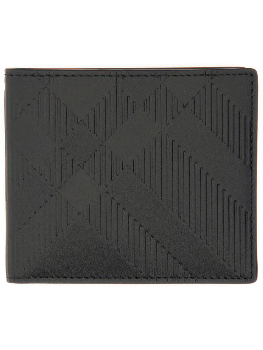 Burberry Embossed Check Wallet