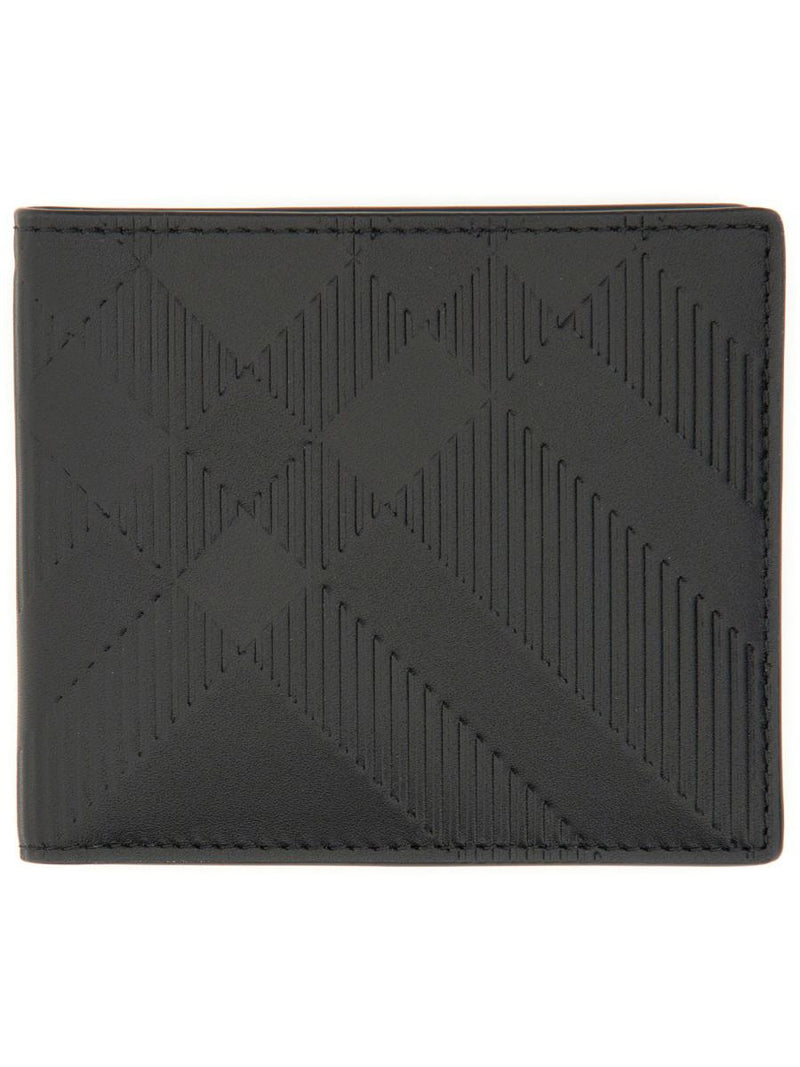 Burberry Embossed Check Wallet