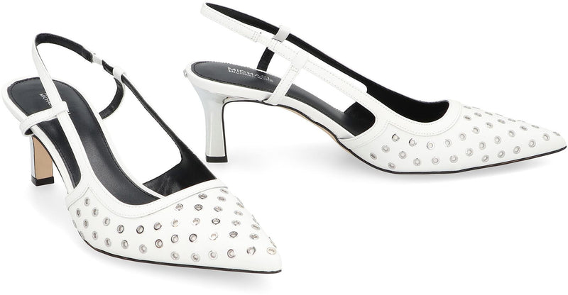 Michael Kors Alora Leather Slingback Pumps