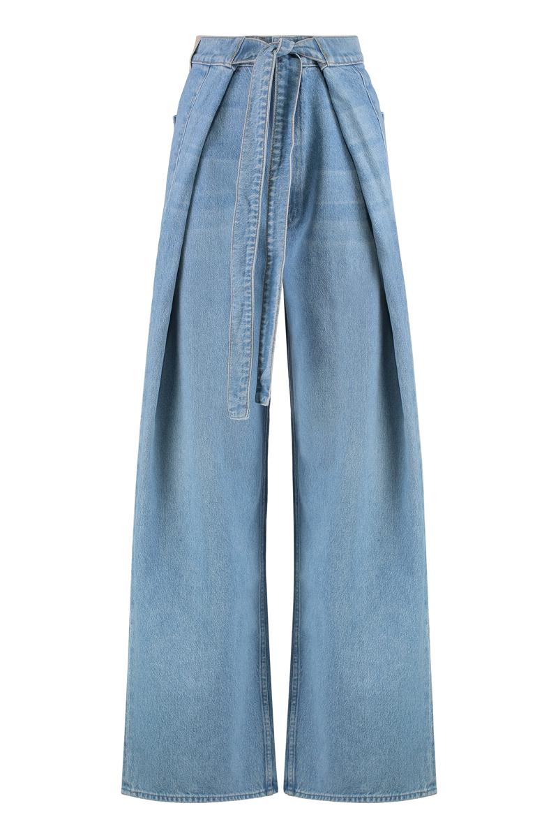 Mother Snacks! The Fold In Funnel Wide-Leg Jeans