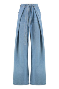 Mother Snacks! The Fold In Funnel Wide-Leg Jeans