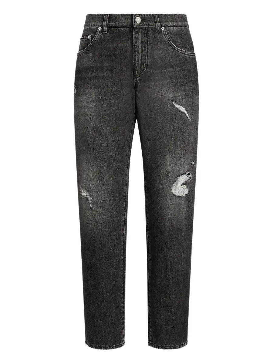 Dolce & Gabbana Straight-Leg Distressed Effect Jeans Clothing